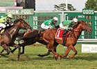 Middleburg wins the Cliff Hanger Stakes.