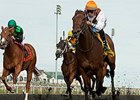 Marbre Rose gets up late to take the Seaway Stakes.