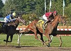 Delightful Joy comes home strong to win the Monmouth Oaks.