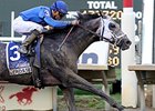 Frosted delivers victory in the Pennsylvania Derby.<br><a target="blank" href="http://photos.bloodhorse.com/AtTheRaces-1/At-the-Races-2015/i-6QfRBqD">Order This Photo</a>