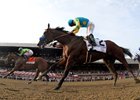 Keen Ice (outside) wins 2015 Travers Stakes