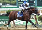 Tacticus comes home strong to take the Temperence Hill Stakes.<br><a target="blank" href="http://photos.bloodhorse.com/AtTheRaces-1/At-the-Races-2015/i-pr9xz7q">Order This Photo</a>