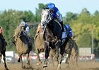 Liam's Map leaves the rest behind in the Woodward. <br><a target="blank" href="http://photos.bloodhorse.com/AtTheRaces-1/At-the-Races-2015/i-BVcr8T4">Order This Photo</a>
