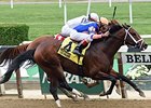 Sudden Surprise wins the Bertram F. Bongard Stakes.
<br><a target="blank" href="http://photos.bloodhorse.com/AtTheRaces-1/At-the-Races-2015/i-pVtKjkD">Order This Photo</a>