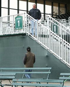 Scenics - Breeders' Cup - Track Apron - Morning Training - Keeneland Race Course - 102415
Trainer Wesley Ward
Trainer Keith Desormeaux