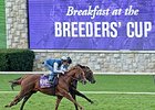 Undrafted and Green Mask work at Keeneland Oct. 25.
<br><a target="blank" href="http://photos.bloodhorse.com/BreedersCup/2015-Breeders-Cup/Works/i-5znvWgs">Order This Photo</a>