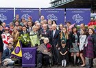 The Ramsey's in the winner circle following Stephanie's Kitten win in the Breeders' Cup Filly and Mare Turf (gr. IT).