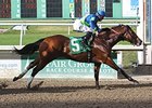 Control Stake rolls to victory in the Thanksgiving Handicap.<br><a target="blank" href="http://photos.bloodhorse.com/AtTheRaces-1/At-the-Races-2015/i-kS24hj8">Order This Photo</a>