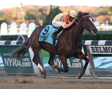 Pacesetter America turned back a mild challenge entering the stretch and scooted clear to win the $200,000 Turnback the Alarm Handicap (gr. III), snapping a five-race winless streak, at Belmont Park.