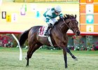Rusty Slipper comes on late to take the Red Carpet Handicap.