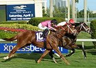 Charming Kitten wins the W. L. McKnight Stakes.
<br><a target="blank" href="
http://photos.bloodhorse.com/AtTheRaces-1/At-the-Races-2015/i-KtG8gF5">Order This Photo</a>
