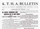 KTHA Bulletin from August 1, 1916