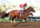 Birdatthewire wins the La Brea Stakes.