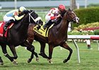 Life Imitates Art outfinishes Isotherm to win the Dania Beach Stakes.<br><a target="blank" href="http://photos.bloodhorse.com/AtTheRaces-1/At-the-Races-2016/i-V44S4Qg">Order This Photo</a>