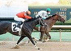 Haveyougoneaway fights off favorite Sarah Sis to win the American Beauty Stakes.