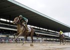 Greenpointcrusader wins the 2015 Champagne Stakes at Belmont Park