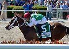 Cathryn Sophia rolls to victory in the Davona Dale Stakes.<br><a target="blank" href="http://photos.bloodhorse.com/AtTheRaces-1/At-the-Races-2016/i-LzG6Cdb">Order This Photo</a>