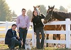 Coffee Pot Stables: Bob Cummings (left) and Annette Bacola and their son Davis Cummings.