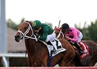 Grand Tito leads the way to victory in the Mac Diarmida Stakes.<br><a target="blank" href="http://photos.bloodhorse.com/AtTheRaces-1/At-the-Races-2016/i-WwZZ8F4">Order This Photo</a>