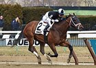 Mei Ling is in complete control in the Heavenly Prize Invitational.<br><a target="blank" href="http://photos.bloodhorse.com/AtTheRaces-1/At-the-Races-2016/i-PkPRWmw">Order This Photo</a>