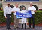 Todd Pletcher celebrates win number 4,000.