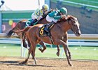 Eagle winning the 2016 Ben Ali Stakes (G3) at Keeneland