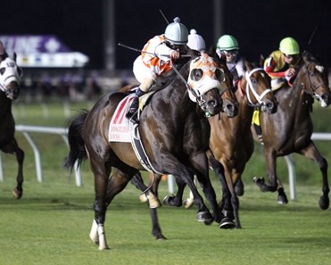 Benwill would not be denied in the John Henry Stakes at Evangeline Downs.