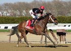 Paulassilverlining wins the Distaff Handicap (gr. III) at Aqueduct April 17.