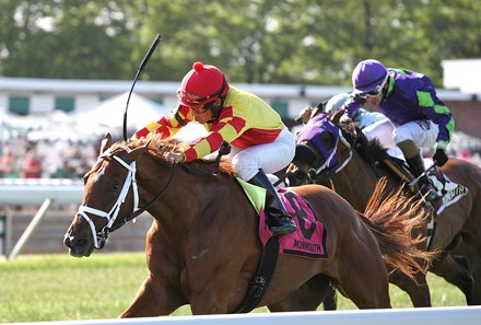 Isabella Sings, with Paco Lopez riding, won the $75,000 Miss Liberty Stakes at Monmouth Park in Oceanport, New Jersey on Sunday May 29, 2016.