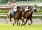 Caption: Stays in Vegas (outside) wins Senorita Stakes (gr. IIIT).