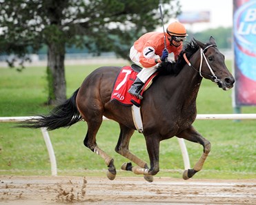 Bella Paella wins the RPDC Classic Distaff at Will Rogers Downs