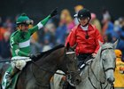 Kent Desormeaux after his Preakness win aboard Exaggerator