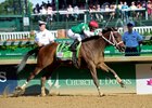 Cathryn Sophia rolls to victory in the Kentucky Oaks.