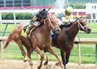 Diva Express (inside) and I'm a Looker finish together in the Winning Colors.