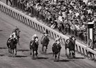 Kauai King, pictured winning the 1966 Kentucky Derby, would continue on to win the Preakness Stakes.