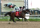 Miss Inclusive finishes first in 2016 Parx Oaks