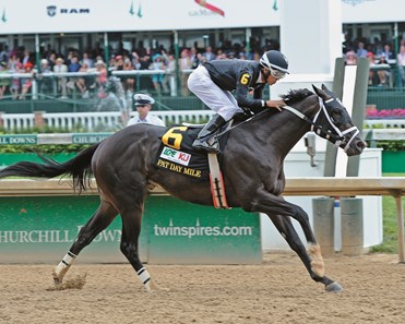 Sharp Azteca with Edgard Zayas wins the Pat Day Mile (gr. III)
Kentucky Derby day at Churchill Downs on May 7, 2016, in Louisville, Ky.