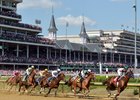 Churchill Downs racing on Oaks day