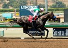 Arrogate in his allowance win June 24 at Santa Anita Park