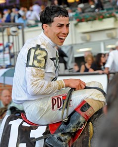 Creator with Irad Ortiz Jr. wins the Belmont Stakes (gr. I).
Training and schooling with Belmont Stakes contenders at Belmont Park in Elmont, New York on June 10, 2016.