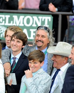 Creator with Irad Ortiz Jr. wins the Belmont Stakes (gr. I). Steve Asmussen with his father and family
Training and schooling with Belmont Stakes contenders at Belmont Park in Elmont, New York on June 10, 2016.