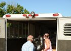 Volunteers at Mountaineer load trailer June 28
