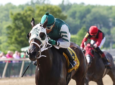Eighth Wonder wins the 2016 Jostle Stakes at Parx Racing in Bensalem, Pennsylvania on June 4, 2016.