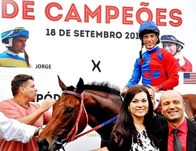 Russell Baze wins his second Champions Challenge race on From Tokyo City in Brazil.
