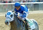 Frosted wins the 2016 Met Mile.