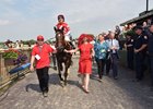 Celestine heads to the Longines Just a Game winner's circle after her 2016 victory