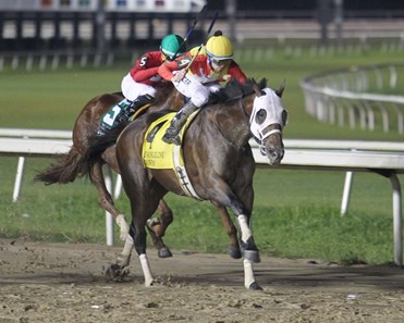 Fear the Cowboy wins the 2016 Evangeline Mile.