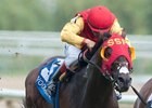 Up With the Birds wins the 2016 Nijinsky Stakes.