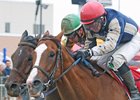 Smack Smack edges pacesetter Shotgun Kowboy to win the Prairie Meadows Cornhusker Handicap.