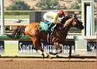 Masochistic wins an optional-claiming allowance race July 8 at Santa Anita
